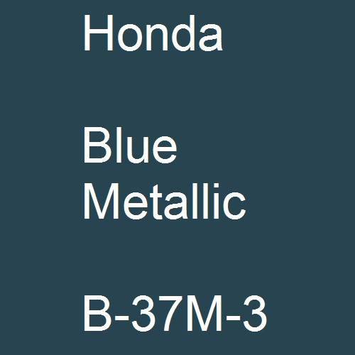 Honda, Blue Metallic, B-37M-3.